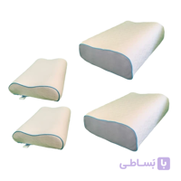 پکیج چهار عددی بالش طبی موج ( دو عدد سایز XL و دو عدد سایز s - مموری فوم )