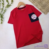تیشرت پسرانه قرمز پیپرتس بچگانه اسپورت