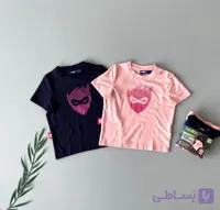 تیشرت آستین کوتاه دخترانه لوپیلو مجموعه 2 عددی بچگانه