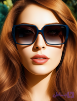 آفتابی زنانه آبی مربعی دیور