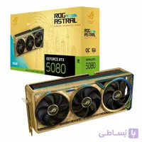 کارت گرافیک ایسوس ASUS ROG ASTRAL RTX 5080 OC DHAHAB EDITION 16G
