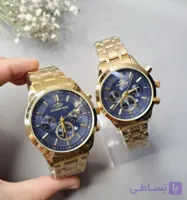 ست ساعت  مچی الگانس زنانه مردانه استیل رنگ ثابت ضد اب  قسطی