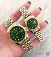 ساعت رولکس ست صفحه سبز زنانه و مردانه rolex گارانتی