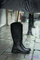 بوت ساق بلند مشکی(مینیمال)