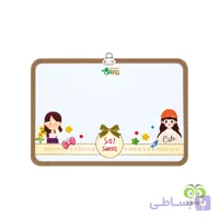 تخته وایت برد 25*35 دور دوخت رویش طرح گربه