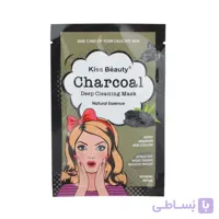 ماسک ورقه ای زغال کیس بیوتی Kiss Beauty Charcoal Deep Cleaning Mask