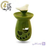 اسانس‌سوز سرامیکی طرح پرنده سبز کد 899