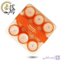 شمع سنگی 9 عددی نارنجی