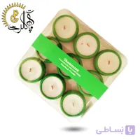 شمع سنگی 9 عددی سبز