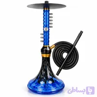 قلیون سوپاپی برند الماسی رنگ آبی کد029