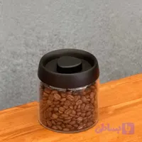 بانک قهوه شیشه ای (سوپاپ دار)