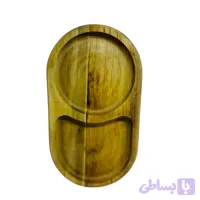 زیر لیوانی چوبی 2 خانه