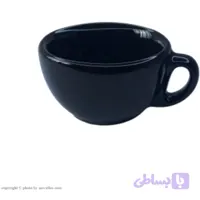 فنجان لاته خوری سرامیکی 220 مشکی