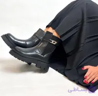 بوت دیزل زنانه اسپرت با زیره شیار دار، لژ ۳ سانت و کفی طبی
