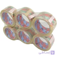 چسب پهن رابو دو رنگ 36 میکرون بسته 6 عددی