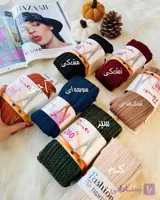 جوراب شلواری بافت گندمی