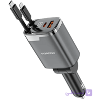 شارژر فندکی پورودو Porodo 111W Car Charger Lightning USB_C