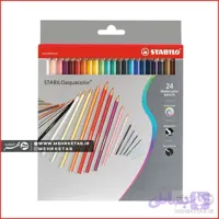 مداد رنگی ۲۴ رنگ استابیلو AquaColor