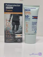 ضد آفتاب بی رنگ ورزشکارنSPORT+SPF50 fotoprotector ISDIN Fusion
