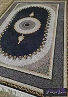 فرش طرح ساحل 700 شانه 2550 تراکم سرمه ای 4 متری فرش ضخیم
