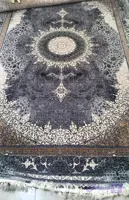 فرش کاشان زمینه سبز 700شانه 2550 تراکم سنگین 9 متری