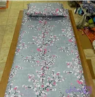 روتشکی و بالشتی گلدار وساده ۲تکه