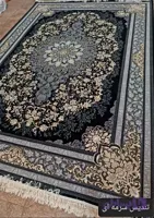فرش طرح تندیس 700شانه 2550 تراکم سرمه ای 4 متری فرش ضخیم
