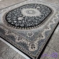 فرش طرح آیلار طوسی 700 شانه 9 متری 1500 تراکم فرش ضخیم