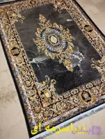 فرش طرح زیبا سرمه ای 700شانه 6متری ضخیم فرش ارزان
