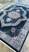 فرش ارزان۹متری۷۰۰شانه کارینا طوسی تراکم۲۵۵۰