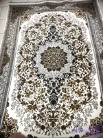 فرش طرح تندیس کرم سفید 700شانه 1500 تراکم 6 متری فرش ارزان