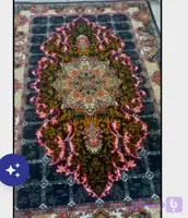 فرش طرح هیوا مشکی 700شانه 12متری حراجی