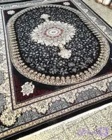 فرش طرح آیلار سرمه ای طرح 700شانه 9متری ضخیم فرش حراجی