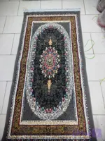 کناره 1 در 2 گیتا طوسی طرح700 شانه 1500 تراکم فرش ارزان