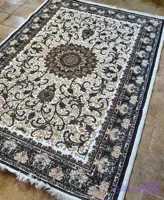 فرش طرح تلناز 700 شانه کرم سفید 1500 تراکم 6 متری