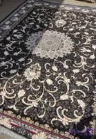 فرش طرح تلناز 700شانه سرمه ای 9 متری فرش ارزان