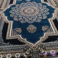 فرش۱۲متری حراجی۵۰۰شانه تراکم۱۵۰۰سرمه ای