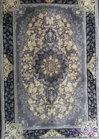 فرش 700 شانه 2550 تراکم تندیس نقره ای طوسی 4 متری