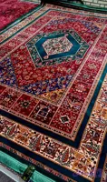 فرش ماشینی مدرن یشمی۶متری ۷۰۰شانه سنگین حراجی