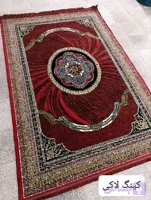 فرش۱۲متری۷۰۰شانه نقش کینگ زرشکی حراجی