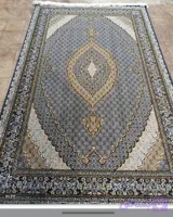 فرش طرح ریزماهی 700شانه 2550 تراکم دودی 4 متری فرش ضخیم