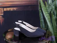 کفش زنانه مجلسی پشت باز پاشنه 3 سانت پشت باز