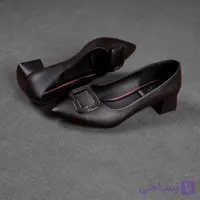 کفش زنانه مجلسی نوک تیز پاشنه 3 سانت مشگی