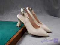 کفش زنانه مجلسی پشت باز  پاشنه ساده پاشنه 5 سانتی