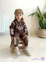 ست بلوز شلوار نخ پنبه اسپرت بچگانه