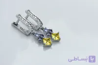 گوشواره نقره ویونا – درخشش خاص با آبکاری لوکس دولایه