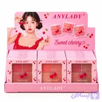 پالت رژگونه 4 رنگ آنی لیدی Anylady طرح گیلاس