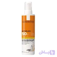 اسپری ضد آفتاب بدن لاروش پوزای مدل Anthelios Invisible مقاوم به آب SPF50+ حجم 200 میلی لیتر