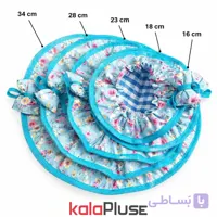 ست دم کنی 5 تکه نخی طرح گل لوبلیا