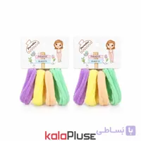کش مو حوله ای رنگ پاستیلی پک 4 عددی